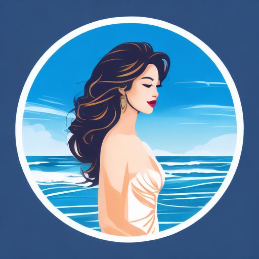 激情福利社海边美女标志logo图片_海边美女素材_海边美女logo免费下载logo设